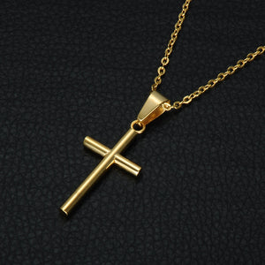 Corrente com pingente liso - cruz divina
