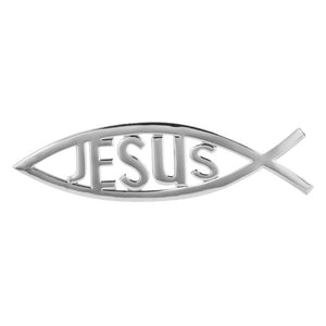 Adesivo para carros / decoração Jesus em formato de peixe